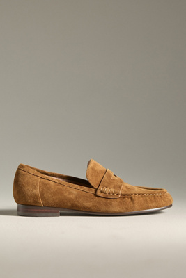 Bibi Lou Classic Ruched Loafers In Brown