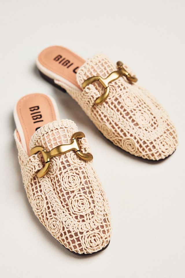 Bibi Lou Zagreb Crochet Slip-On Loafer Mules #1