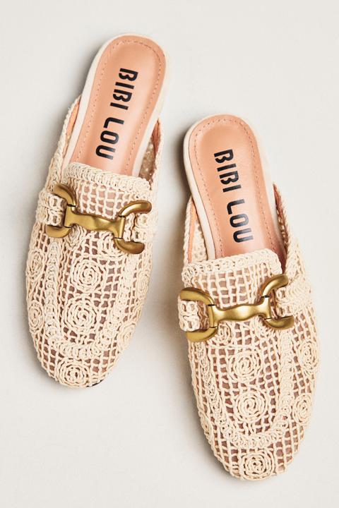 Bibi Lou Zagreb Crochet Slip-On Loafer Mules