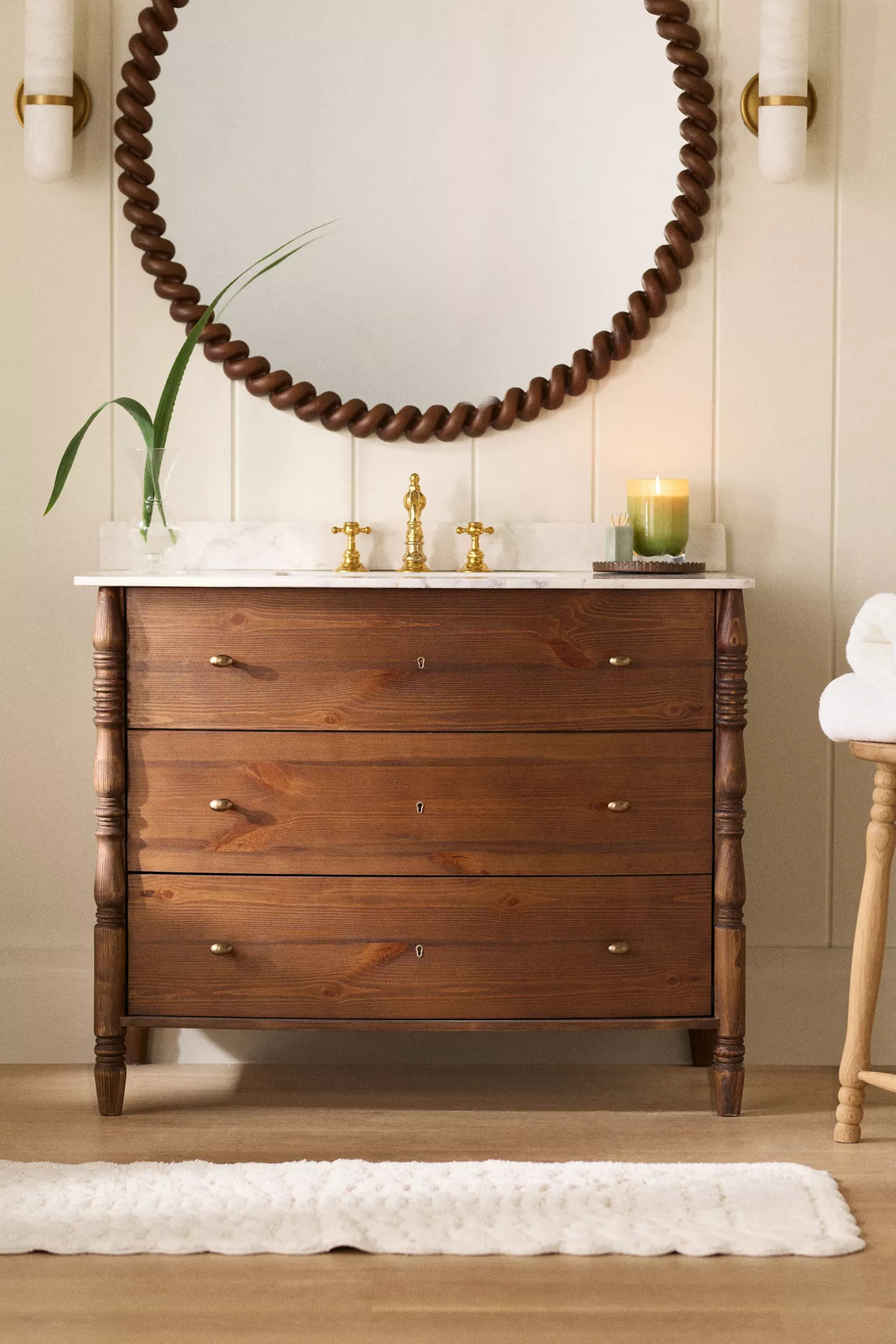 Spindle Single Bathroom Vanity