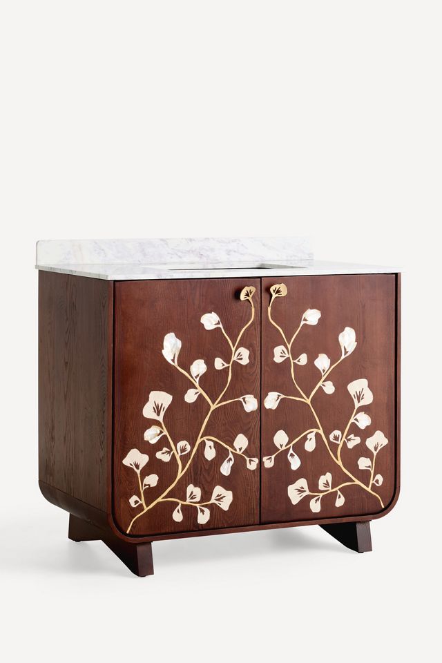 Toulouse Ash Wood Single Bathroom Vanity #1