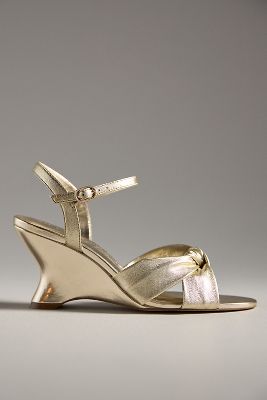 Maeve Knotted Sculptural Wedge Sandals