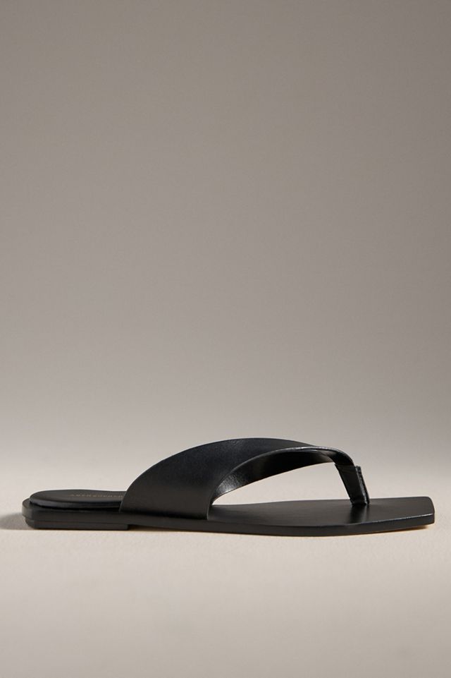 By Anthropologie Square-Toe Thong Sandals #1