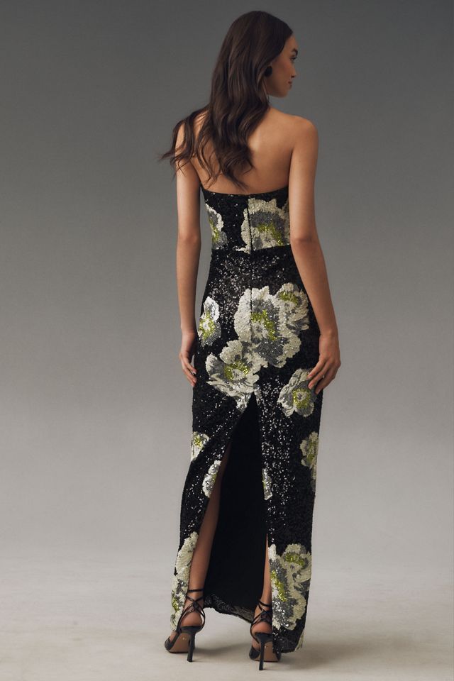 Dress The Population Vada Paillette Strapless Gown #1