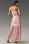 Dress The Population Connor Strapless Sweetheart 3D Floral Chiffon Dress