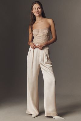 Norma Kamali Boyfriend Sequin Pants