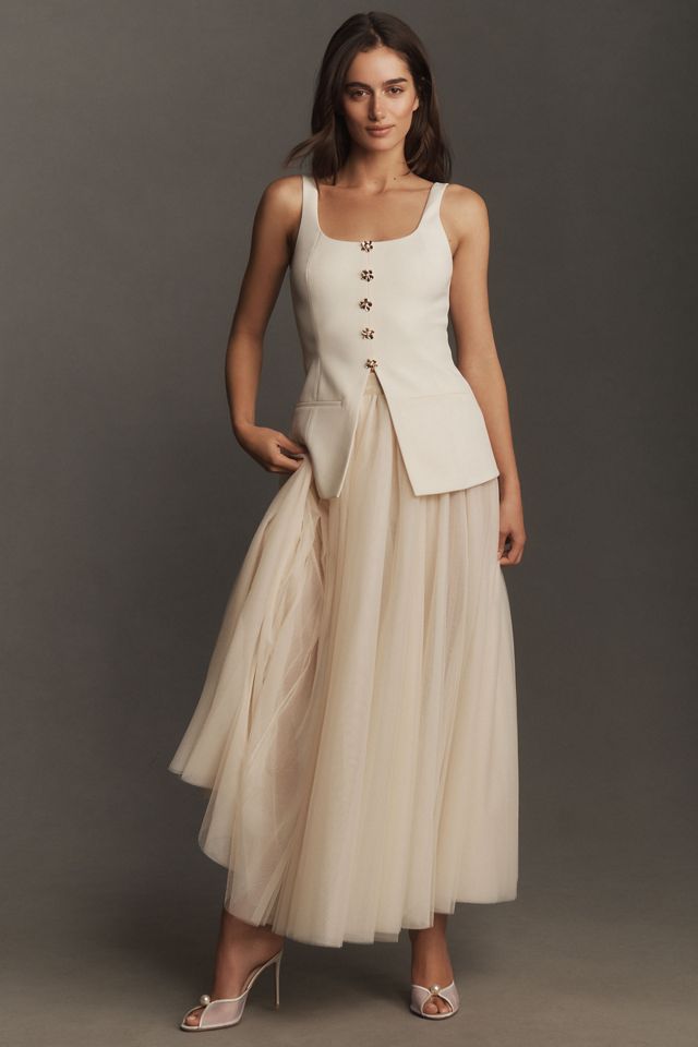 Cami NYC Audra Sleeveless Crepe Corset Top #2