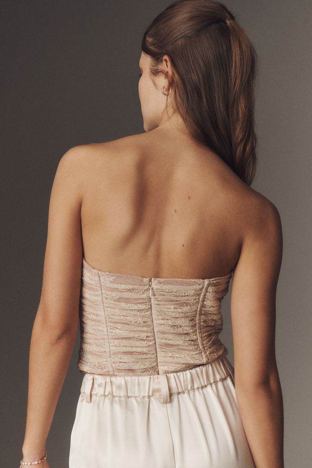 Cami NYC Rozanna Strapless Lace Corset Bodysuit