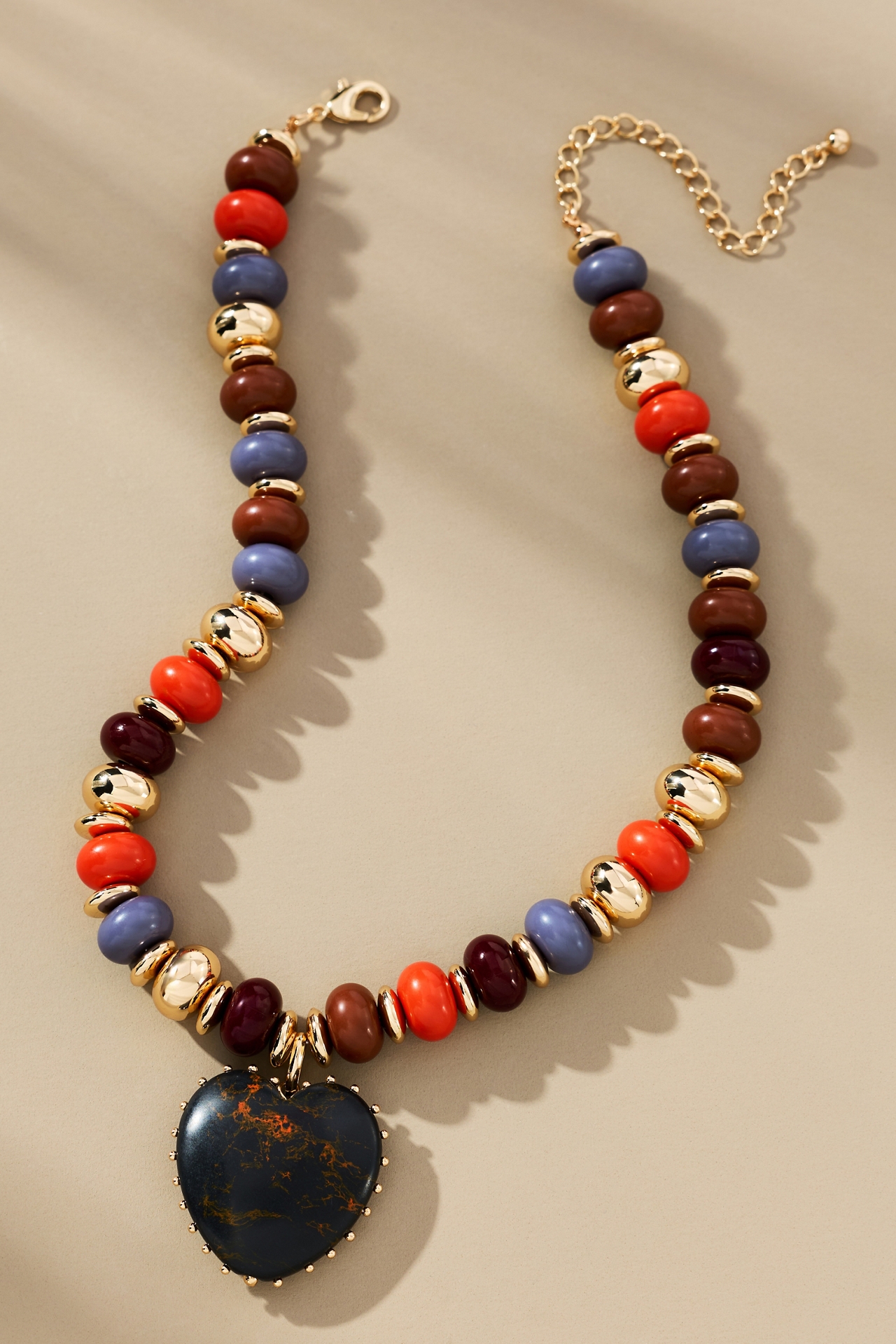 By Anthropologie Beaded Charm Necklace