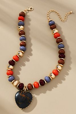 By Anthropologie Beaded Charm Necklace