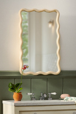 ANTHROPOLOGIE CANDACE NATURAL MIRRORED MEDICINE CABINET 