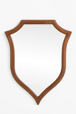 Elizabeth Mahogany Crest Wall Mirror