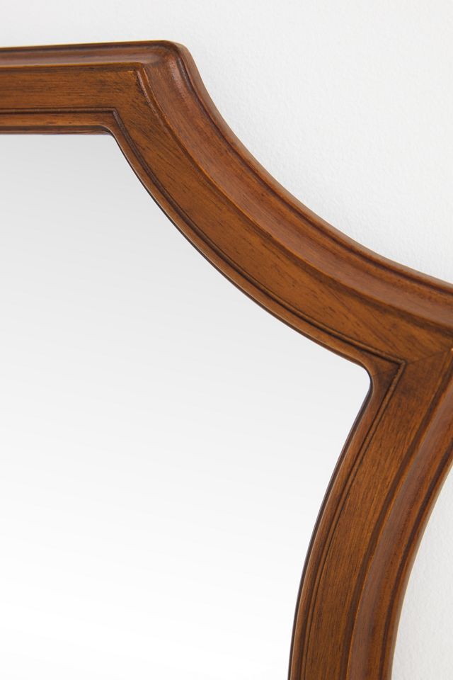 Elizabeth Mahogany Crest Wall Mirror #1