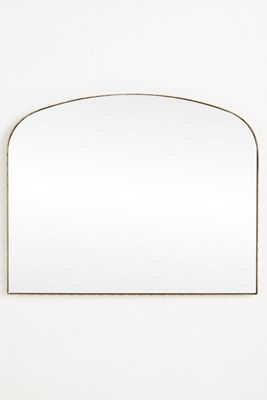 Jules Scalloped Metal Mantel Mirror