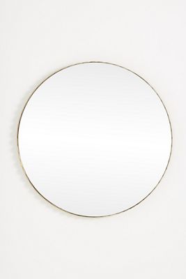 Jules Scalloped Metal Round Wall Mirror