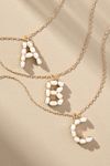 Pearl Monogram Chain Necklace