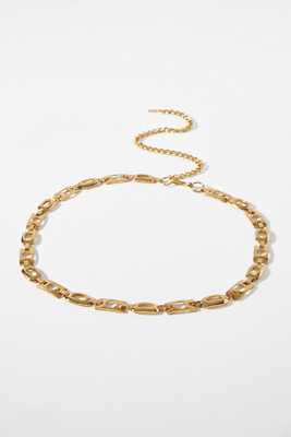 Rixo London Novie Chain Belt In Gold