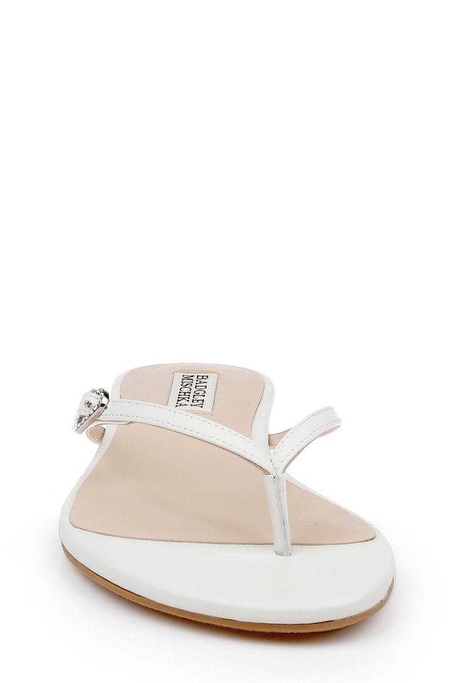 Badgley Mischka Dynah Leather Thong Sandals #1