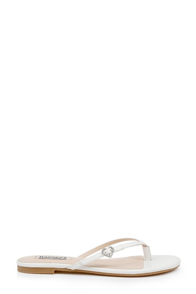 Badgley Mischka Dynah Leather Thong Sandals #2