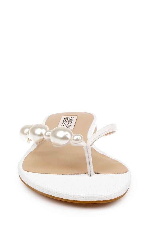 Badgley Mischka Dyana Pearl Thong Sandals #1