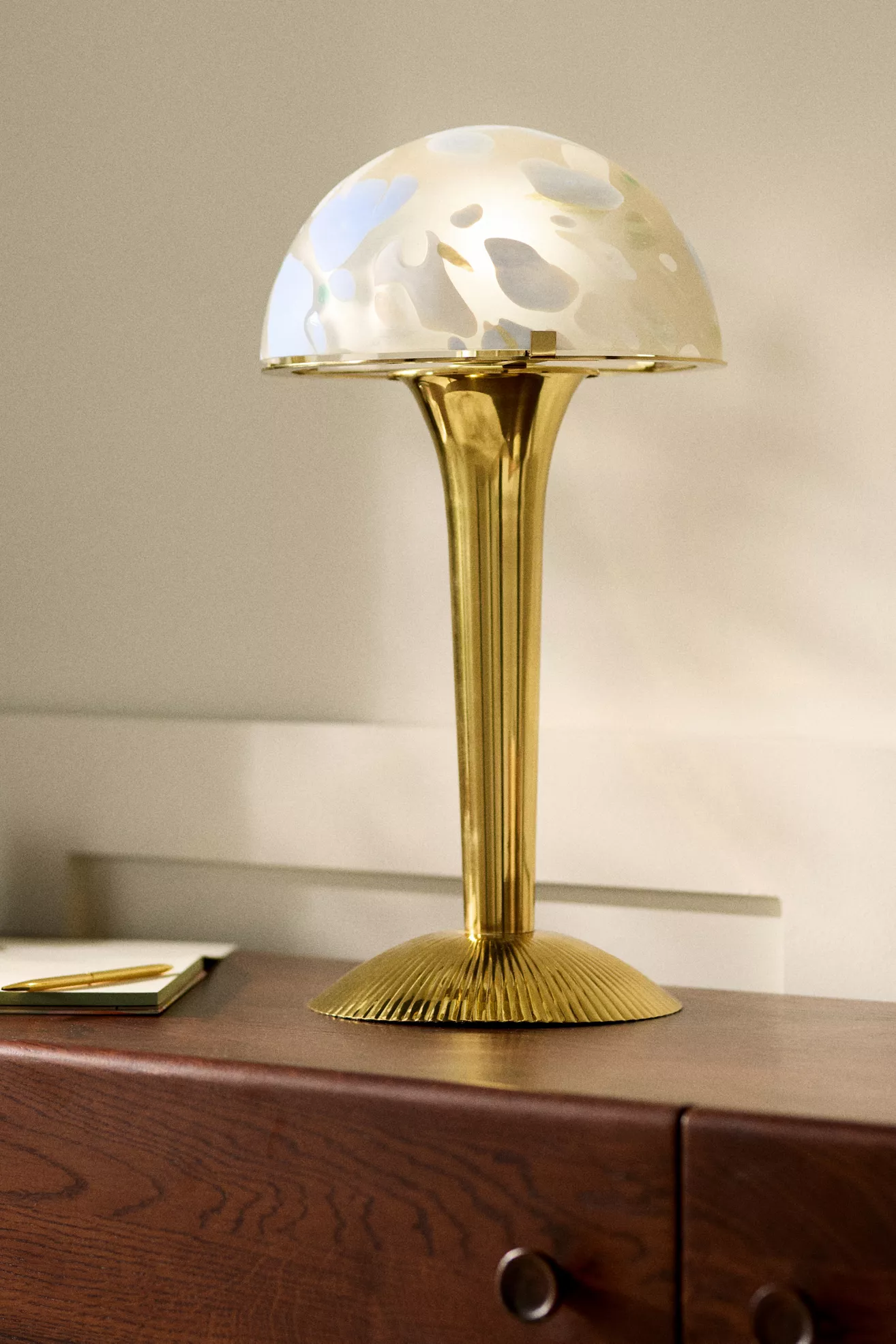 Merve Kahraman Cabinet of Curiosities Mushroom Glass Table Lamp