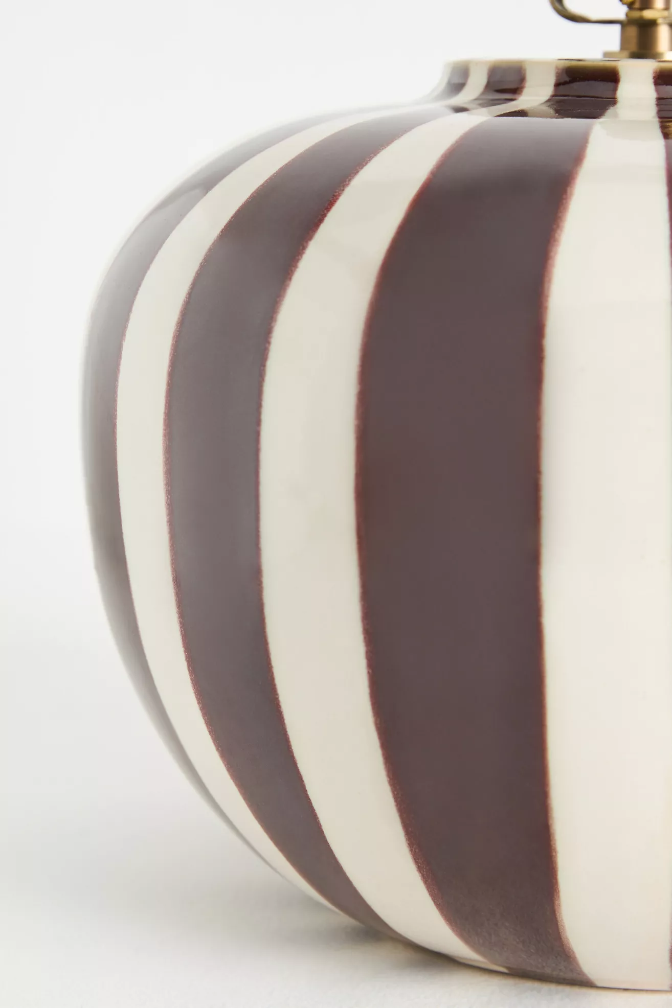 Lys Striped Ceramic Table Lamp Base - thumbnail 2