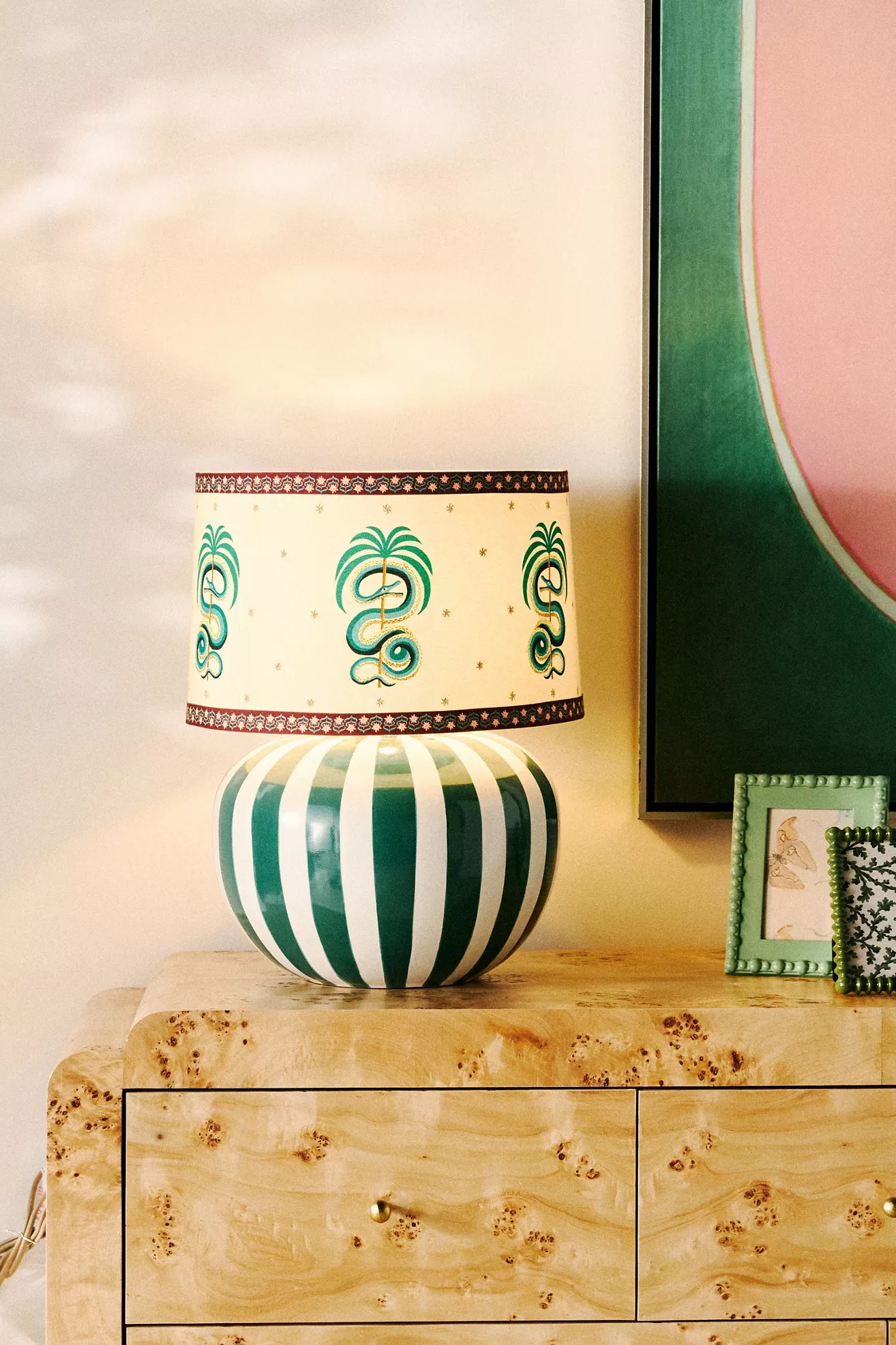 Lys Striped Ceramic Table Lamp Base - thumbnail 9