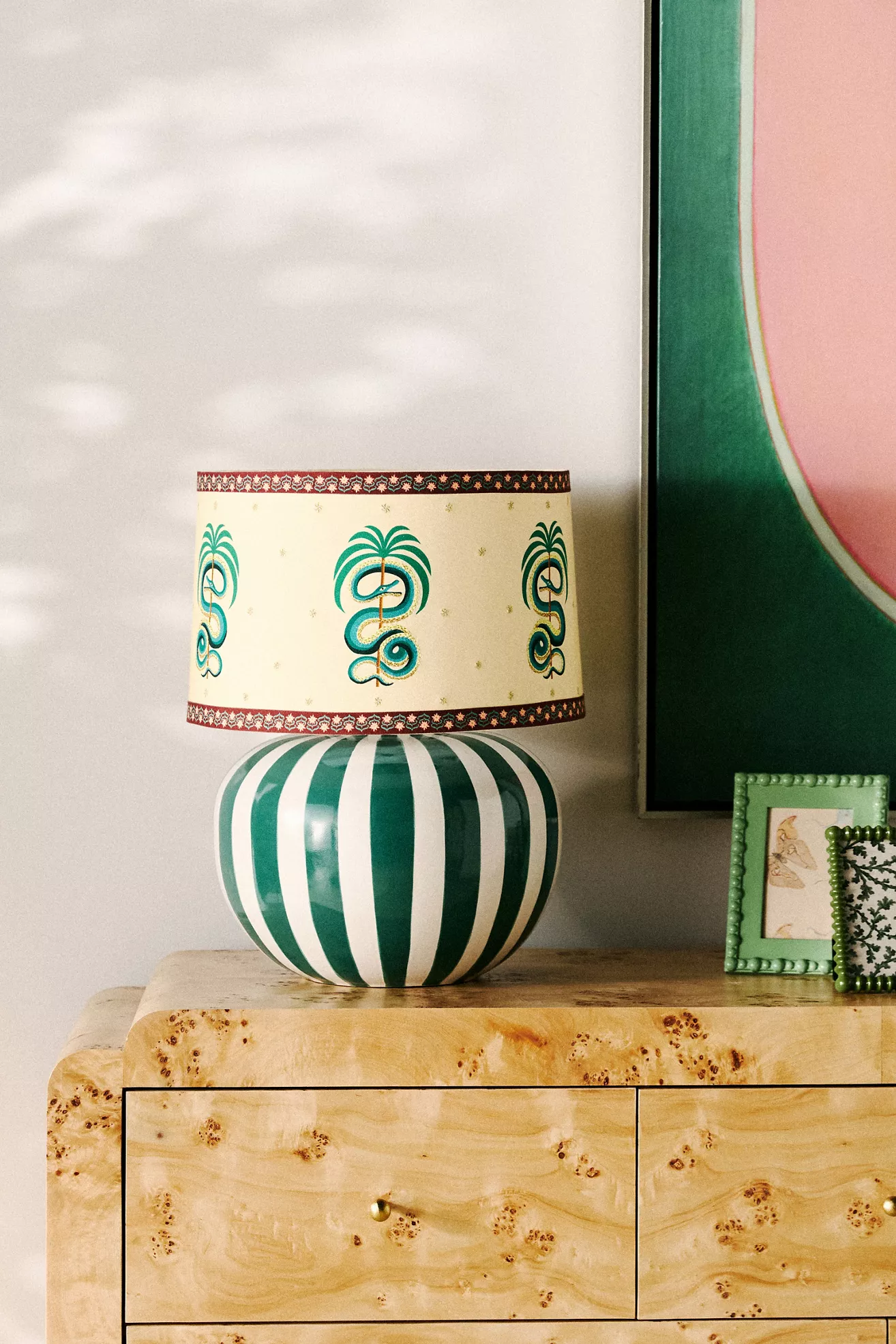 Lys Striped Ceramic Table Lamp Base - thumbnail 8