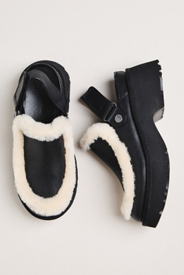 Ugg Esme Leather Slingback Clogs In Multi