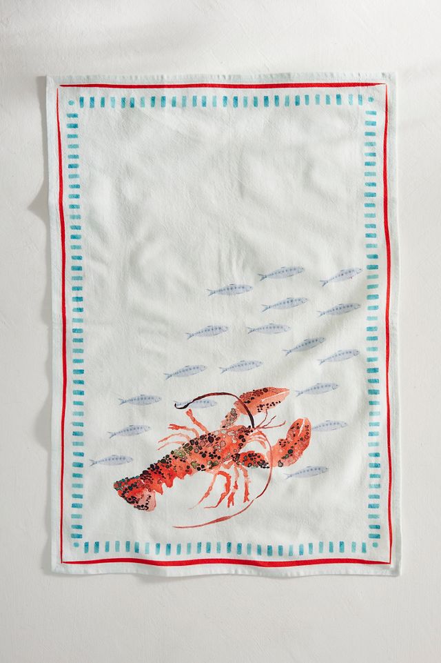 Sea Life Cotton Dish Towel #1