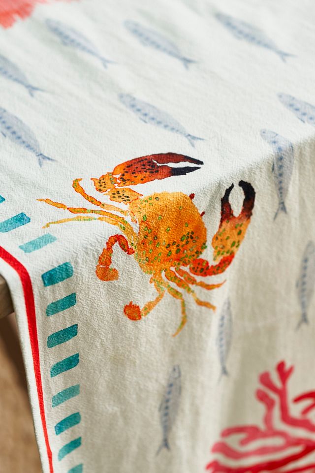 Sea Life Cotton Runner #2