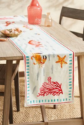 Sea Life Cotton Runner