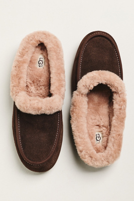 Ugg Ansley Suede Mule Slippers In Brown