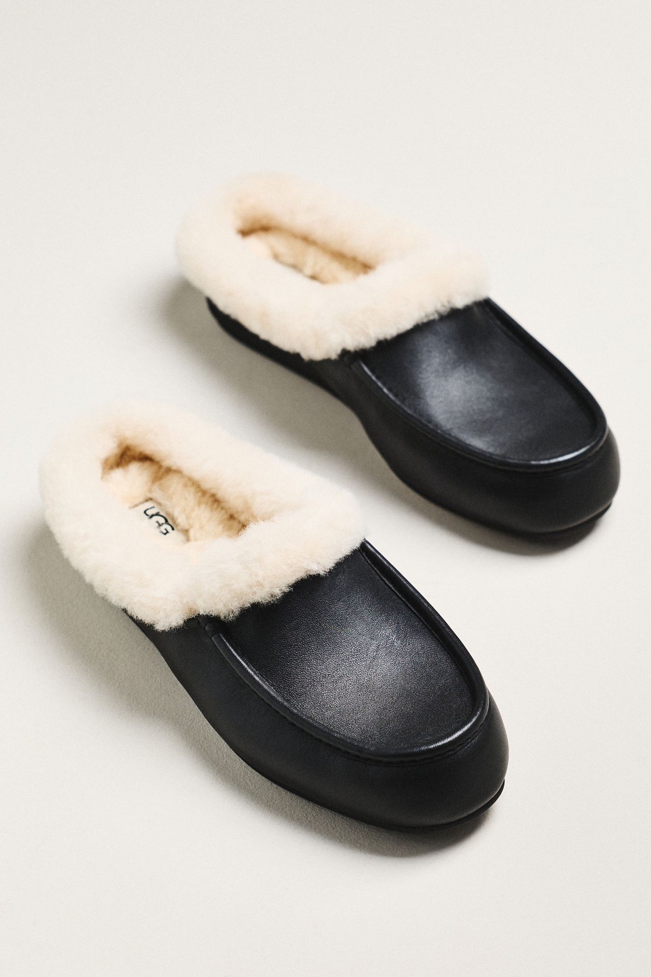 UGG Ansley Leather Mule Slippers