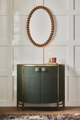 Autumn Curved Entryway Cabinet