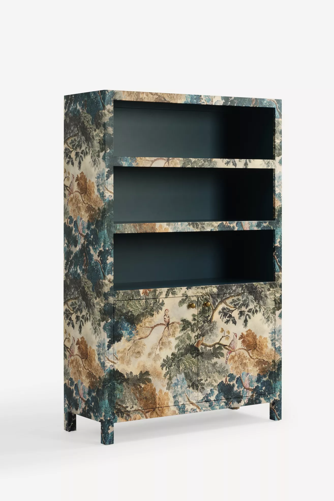 Side/back angled view of the Hale Canvas Bookcase