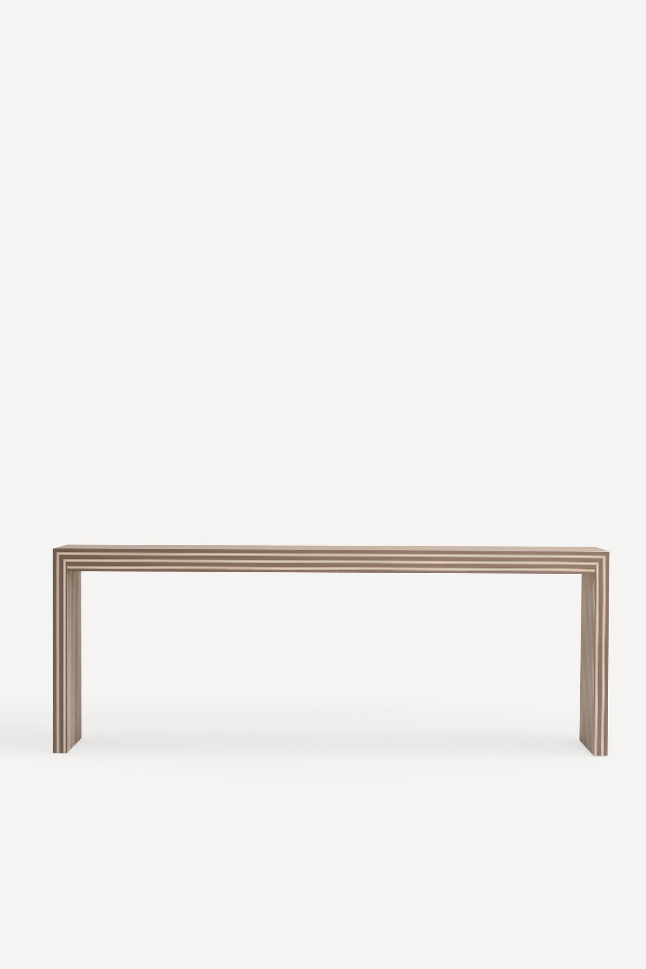 Hale Canvas Console Table - Brown Stripe, Standard, One Size