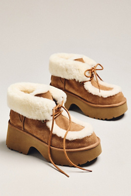 UGG Esmee Suede Lace-Up Platform Boots | Anthropologie