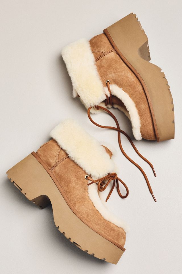 UGG Esmee Suede Lace-Up Platform Boots #1