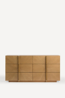Anthropologie Hugo Oak Six-drawer Chest Of Drawers In Brown