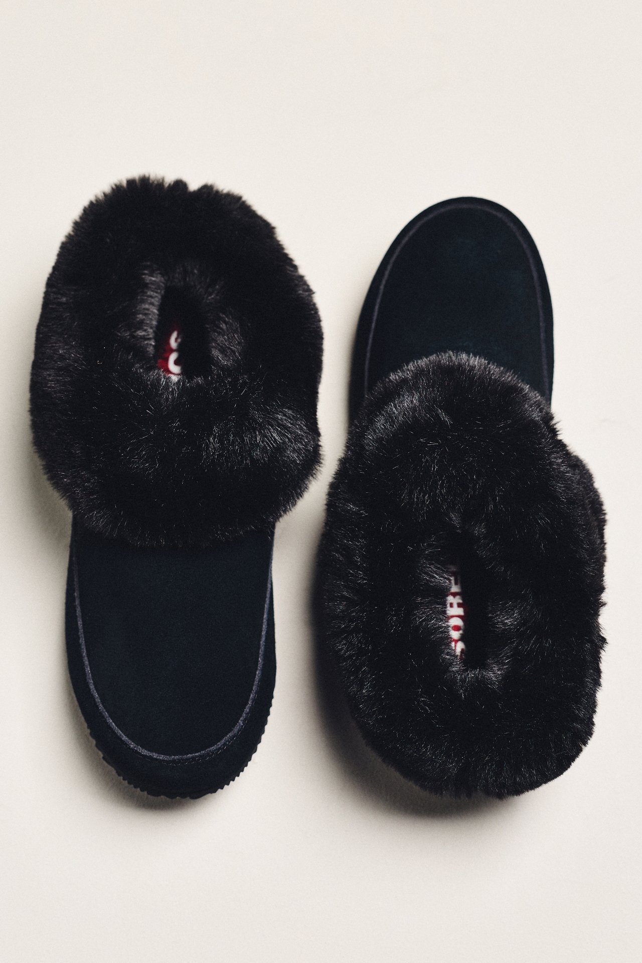 SOREL GO Coffee Run Suede Faux Fur Slippers
