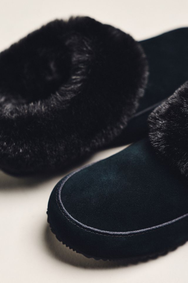 SOREL GO Coffee Run Suede Faux Fur Slippers #2