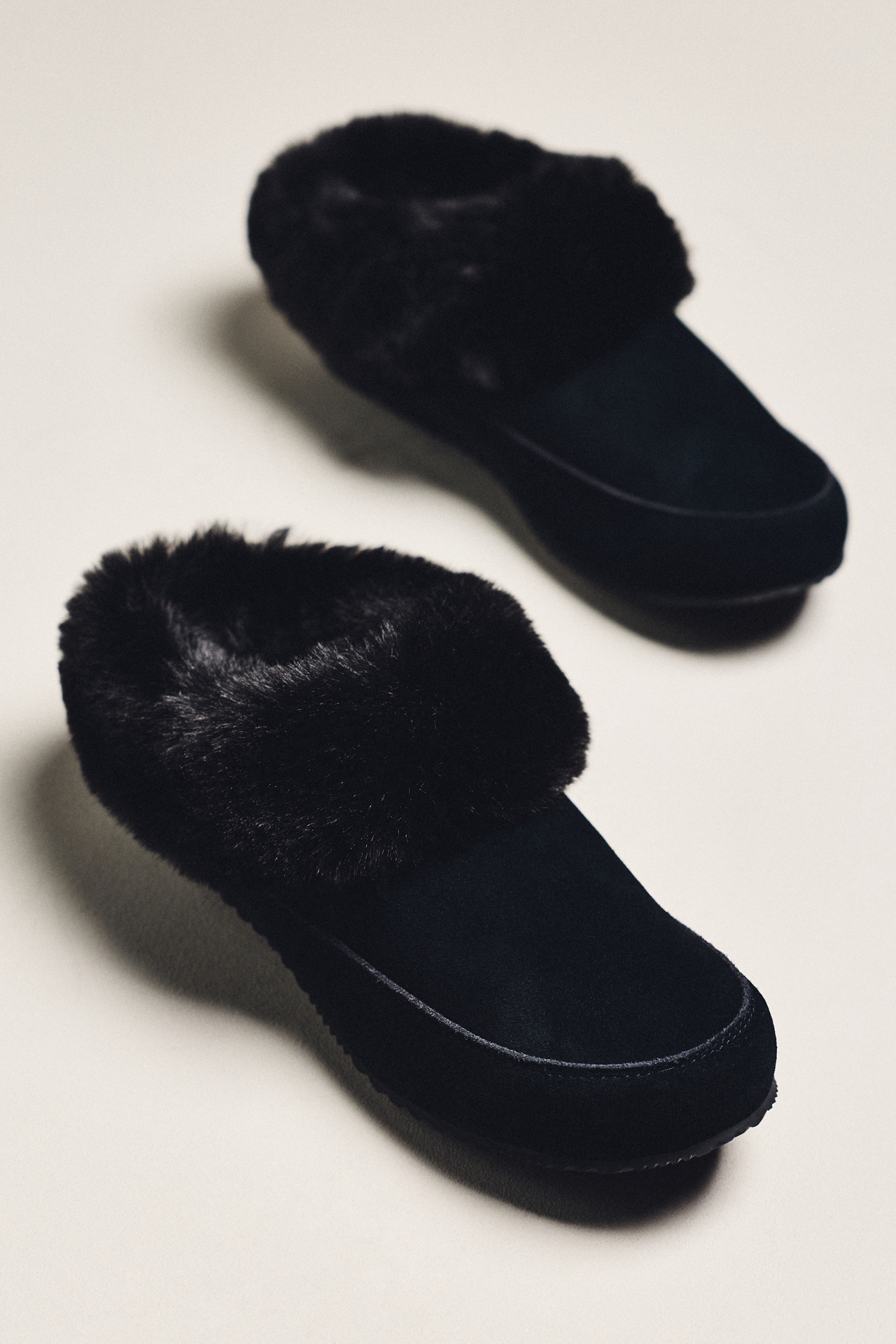 SOREL GO Coffee Run Suede Faux Fur Slippers