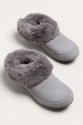 SOREL GO Coffee Run Suede Faux Fur Slippers