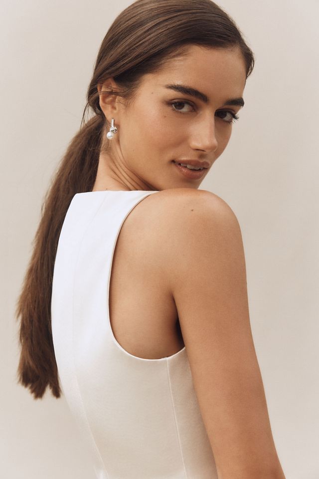 Retrofete Livie Sleeveless Satin Mini Dress