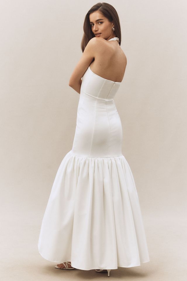 Delfi Collective Isha Halter Fit & Flare Maxi Dress #1