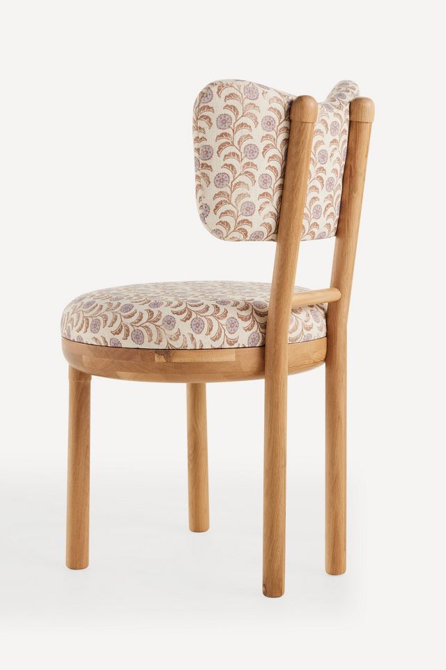 Irie Leora Block-Print Oak Wood Dining Chair #5