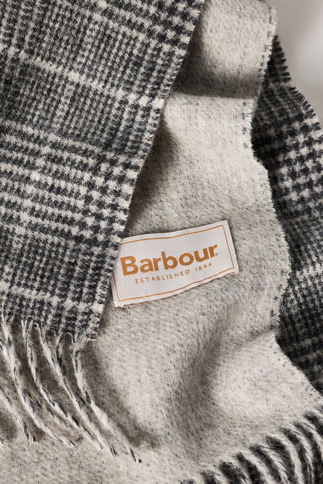 Barbour Wool Fringe Scarf #1