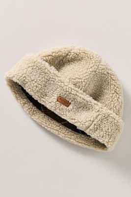 Barbour Fleece Beanie In White