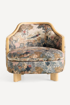 Anthropologie Gia Francois Occasional Chair In Gray